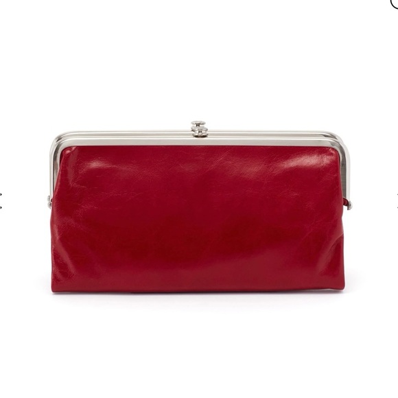 New HOBO Clutch Wallet in gorgeous Cranberry color. 100% Genuine Leather - Picture 2 of 14
